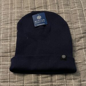 Navy Blue Winter Essentials Beanie